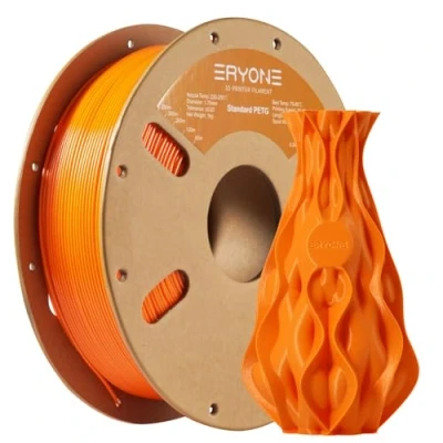 Afbeelding van ERYONE PETG filament 1,75 mm, 3D printerfilament PETG, +/ 0,03 1 kg / spoel, oranje…