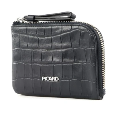 Afbeelding van PICARD Leren Portemonnee Dundee 1 Zip Around Wallet Ozean Blauw