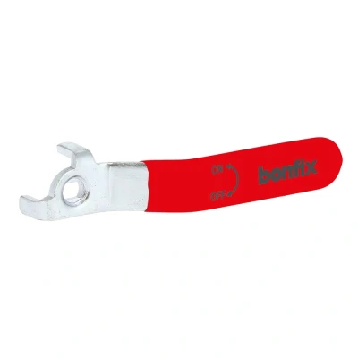 Afbeelding van Bonfix Stalen Hendel Rood Voor 1 1/2&quot; Afsluiters en Kogelkranen