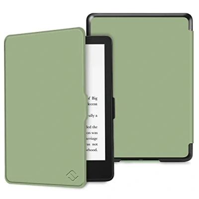 Afbeelding van Fintie Hoes voor 6,8 inch Kindle Paperwhite (11e generatie 2021) en Signature Edition De dunste lichtste beschermhoes tas met Auto Sleep/Wake, (bv pastelgroen)
