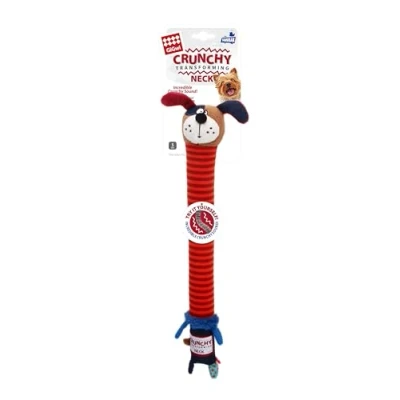 Afbeelding van GiGwi Crunchy Transforming Neck Plush Friends Hondenspeelgoed met pieper interactief touwtrekken hond
