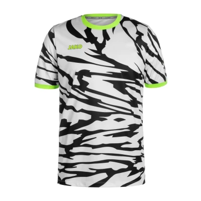 Afbeelding van JAKO Sport Tshirt, Heren, Maat: 56, Weiß/schwarz/neongrün