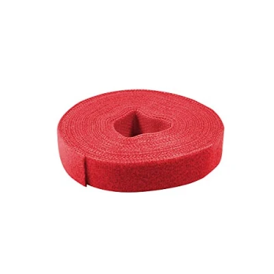 Afbeelding van LogiLink Kabelbinder aus Klettband 4 m, rot