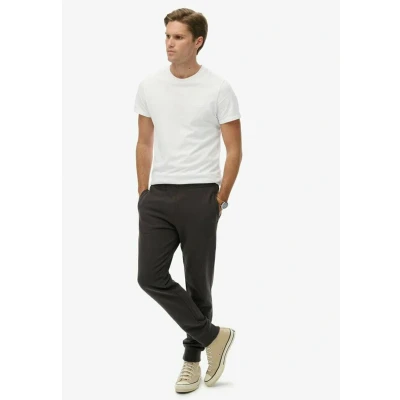 Afbeelding van Essential Joggingbroek met Logo en Licht Geborstelde Voering Black Grootte: L
