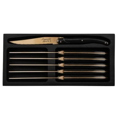 Afbeelding van Steakmes Laguiole Style de Vie Prestige Line Copper Stonewash (6 Delig)