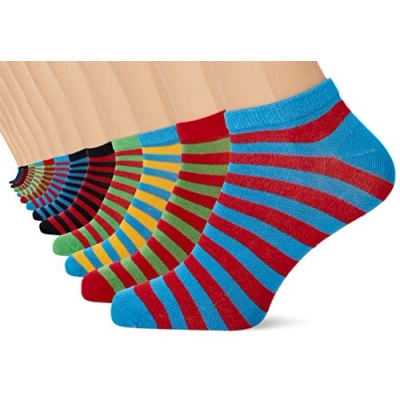 Afbeelding van FM London 12 PACK Sokken, Heren, Maat: 39 42, Multicolour bright striped