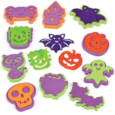 Afbeelding van Baker Ross AF703 stempel van schuim, Halloween motief, gesorteerd