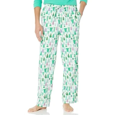 Afbeelding van Amazon Essentials Men&#039;s Flanellen pyjamabroek (verkrijgbaar in grote en lange maten), Ecru Feestelijke boom, S