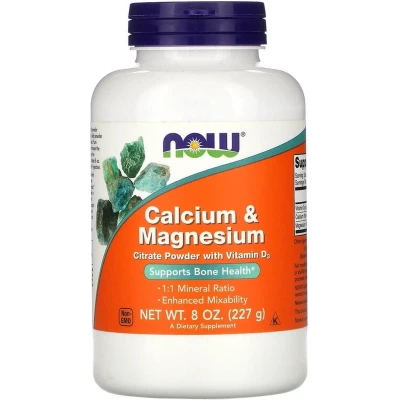 Afbeelding van Now Foods Calcium &amp; Magnesium Powder 227gr