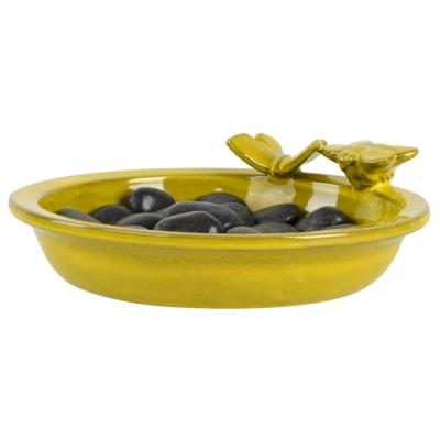 Afbeelding van Best For Birds Bijen En Vlinderdrinkschaal Drinkbak 27x27x8 cm Geel