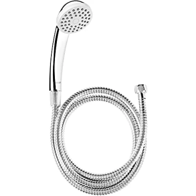 Afbeelding van Cornat Doucheset &quot;Amarela&quot; handdouche Ø 67 mm 1 straalsoort anti kalk &amp; waterbesparend gebruik 150 cm doucheslang/douchekop voor douche en bad/doucheset / TECB3433