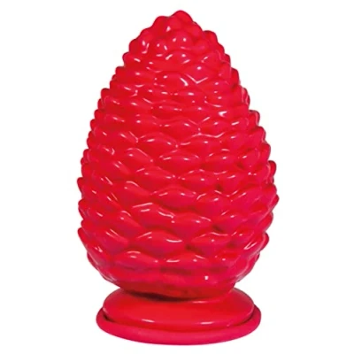Afbeelding van Rayher 34388000 Latex Gietvorm, dennenappels, rood, afmetingen met sokkel 9,5 x 15 cm, vulbaar creatief beton, raysin, gipspoeder, keramisch poeder, zeep, was enz.