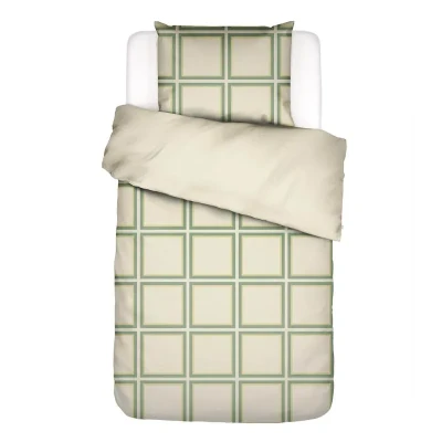 Afbeelding van Essenza Luca dekbedovertrek 1 persoons (140x200/220 cm + sloop) Off White