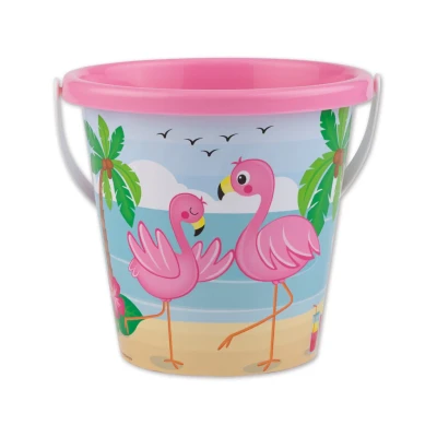 Afbeelding van Basic Emmer Met Flamingo Print 17 Cm