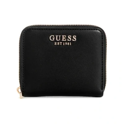 Afbeelding van Guess Laurel SLG Small Zip Around Dames Portemonnee Zwart One Size