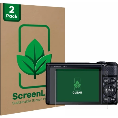 Afbeelding van ScreenLeaf Screenprotector voor Canon PowerShot SX740 HS Lite Duurzame schermbescherming Folie Beschermfolie transparant (2 Stuks)