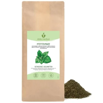 Afbeelding van Pepermunt, los (125g), pepermunttblaadjes, voorzichtig gedroogd, pepermunttthee 100% zuiver en natuurlijk