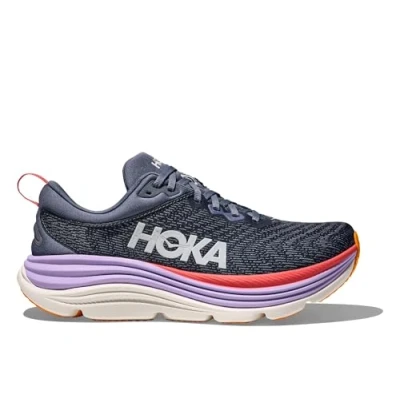 Afbeelding van HOKA Gaviota 5 Hardloopschoenen voor op de weg, Dames, Maat: 42, Anchor/grapefruit Textiel/ synthetisch