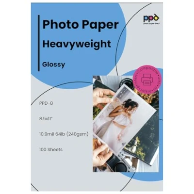 Afbeelding van PPD A4 x 100 vel Inkjet PREMIUM Fotopapier 260 g/m2 Hoogglans, Direct Droog, Waterbestendig Professionele kwaliteit 8