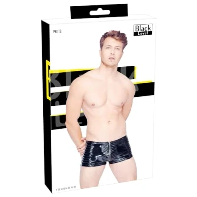 Afbeelding van Black Level Vinyl Heren Broek Biker Zwart M