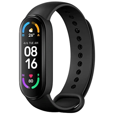 Afbeelding van Xiaomi XMSH15HM Mi Smart Band 6 Watch, 1,56 &quot;AMOLED scherm, sporttracking, waterbestendig tot 5 ATM, antibacteriële riem, 125 mAh batterij, Italiaanse versie, normaal, zwart