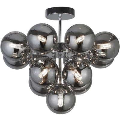 Afbeelding van Searchlight Plafondlamp Glas Berry Globe 52131 13SM