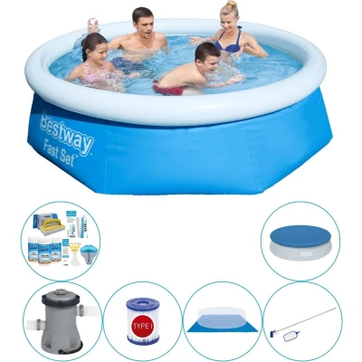 Afbeelding van Bestway Fast Set Rond 244x66 cm Zwembad Pakket