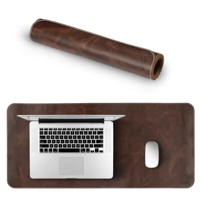 Afbeelding van Londo Leder Mousepad Extra Large (Echt Leder, Bruin)