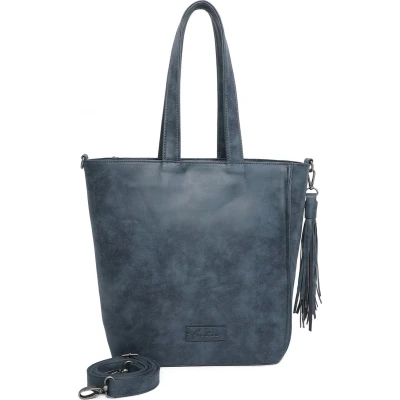 Afbeelding van Fritzi aus Preußen Schoudertas Vintage Fritzi34 Shopper True Blue Blauw