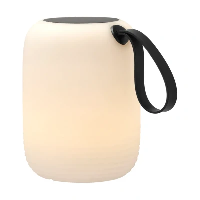 Afbeelding van Villa Collection Hav LED Lamp met solar Dia 17,5 x 23 cm Wit/Zwart