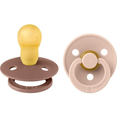 Afbeelding van BiBS Colour Collection Stage 3 Fopspeen 18+ maanden 2 stuks Woodchuck / Blush