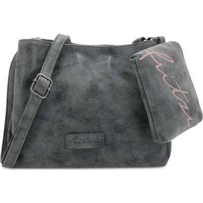 Afbeelding van Fritzi aus Preußen Schoudertas Vintage Split03 Cross Bag Soda Petrol
