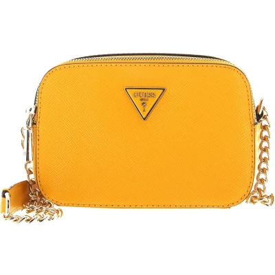 Afbeelding van GUESS Schoudertas Eco Alexie Crossbody Camera Bag Mustard Mosterdgeel