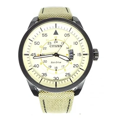 Afbeelding van Citizen Aviator Eco Drive AW1365 19P, herenhorloge, beige/beige, sieraden, sieraden