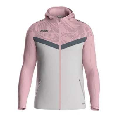 Afbeelding van Jako Iconic Jas Met Kap Kinderen Zachtgrijs / Roze Antra Light Maat: 128
