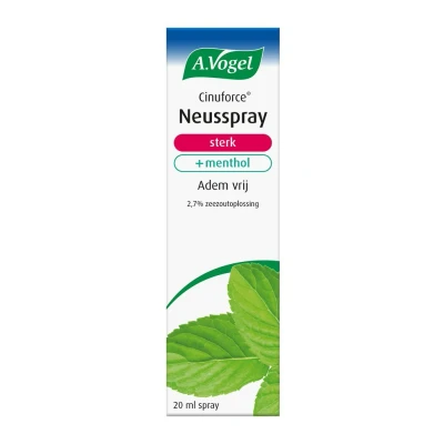 Afbeelding van A.Vogel Cinuforce Neusspray Extra Sterk + Menthol 20ML