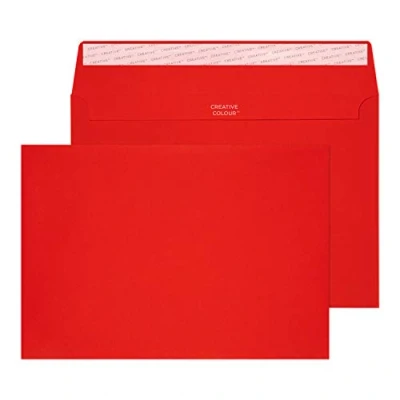 Afbeelding van Blake 45306 zakelijke enveloppen C5 162 x 229 mm, pillar box rood
