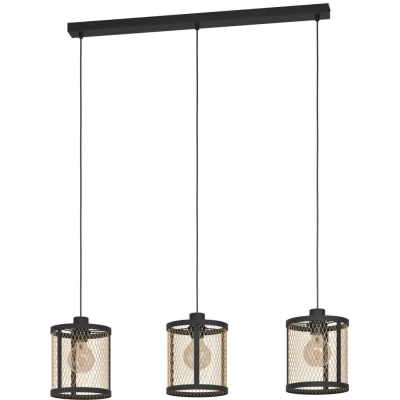 Afbeelding van EGLOÂ DellowÂ HanglampÂ Â E27Â 88Â cmÂ Zwart/Geelkoper