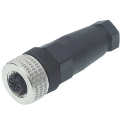 Afbeelding van Hirschmann 933 139 100 1 Sensor/actuator connector, niet geassembleerd M12 Aantal polen: 4 Bus, recht stuk(s)