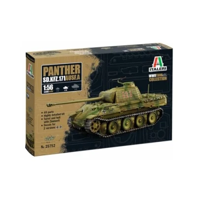 Afbeelding van 1:56 Italeri 25752 Panther Sd.Kfz.171 Ausf. A WWII Plastic Modelbouwpakket