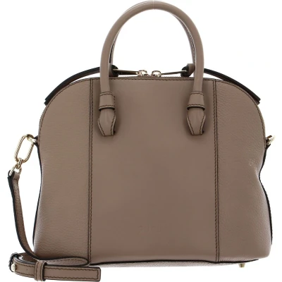 Afbeelding van FURLA Leren Handtas Schoudertas Miastella Dome Bag Greige Lichtbruin
