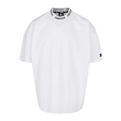 Afbeelding van Starter Jaquard Tshirt print, Heren, Maat: Medium, White