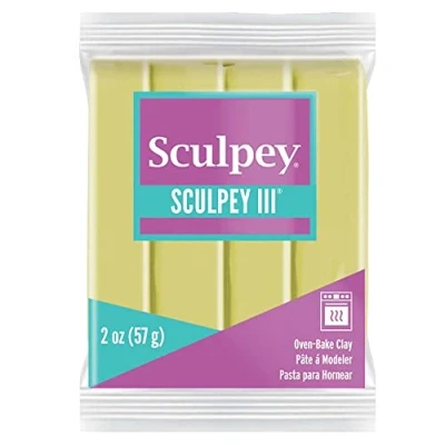 Afbeelding van Sculpey III Polymer Oven Bake Clay, Glow in the Dark, Non Toxic, 2 oz. bar, Geweldig voor modelleren, beeldhouwen, vakantie, DIY, mixed media en schoolprojecten. kinderen beginners!