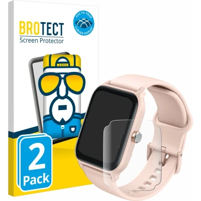 Afbeelding van BROTECT Volledige afdekbescherming, Smartwatch beschermfolie, Transparant