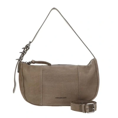 Afbeelding van FREDsBRUDER Leren Schoudertas Ride Easy Round Shoulderbag Dirty Stone Taupe