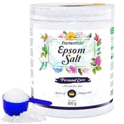 Afbeelding van Nortembio Epsom Badzout 800 g. Geconcentreerde bron van Magnesium. 100% Zuiver. en Persoonlijke Verzorging. Beschikbaar E Book.