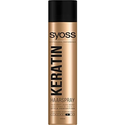 Afbeelding van Syoss Style Perfection Haarspray Keratine extra sterke hold 400 ml