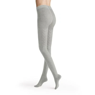 Afbeelding van Unbekannt Hudson 015777 winterbroek, gebreide broek, maat 42/44, zilver, grijs, warm en zacht, vlechtpatroon, drukvrije comfortabele tailleband, vlakke, met de hand afgehechte teennaad, 42/44