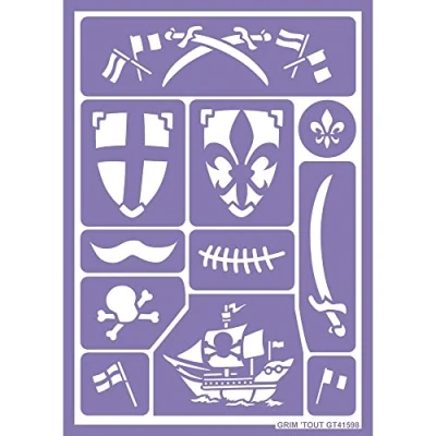 Afbeelding van Grim&#039;tout schminkstencil ridder en piraat