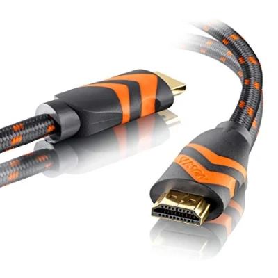Afbeelding van SEBSON HDMI Kabel 3m 2.0b Highspeed met Ethernet, 4K/60Hz Ultra HD 2160p Full 1080p 3D, HDR, ARC Audio Return, gevlochten